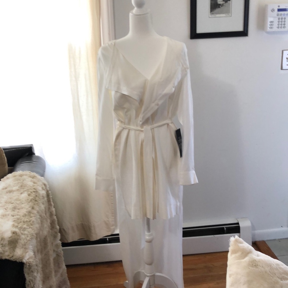 Bcbgmaxazria high-low shirt dress
